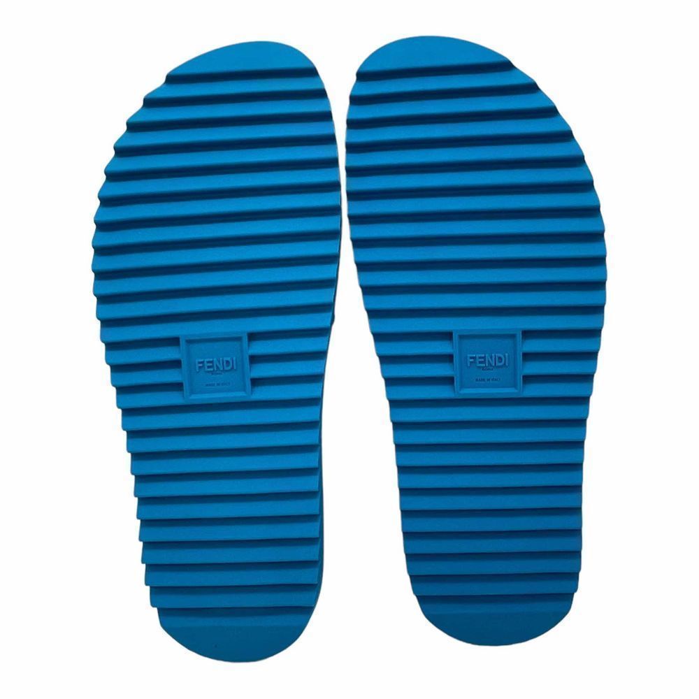 Blue Fendi FF logo Slides - Picture 7 of 12
